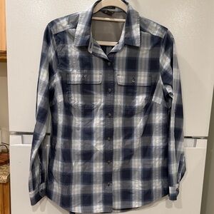 Eddie Bauer Plaid Button Down Shirt M